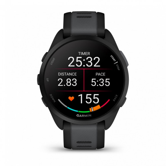 Умные часы Garmin Forerunner 165 черный с серым ремешком
