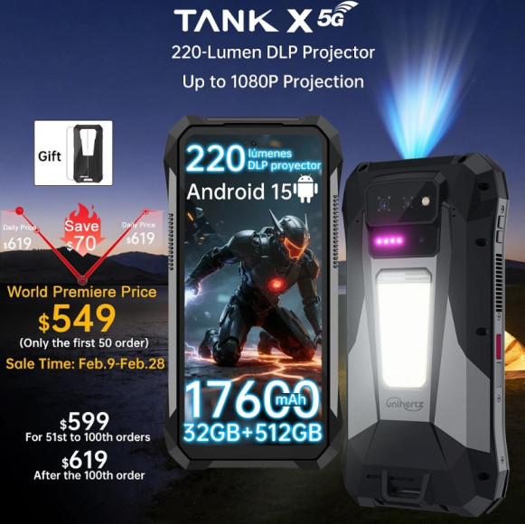 Смартфон Unihertz TANK X 16/512Gb